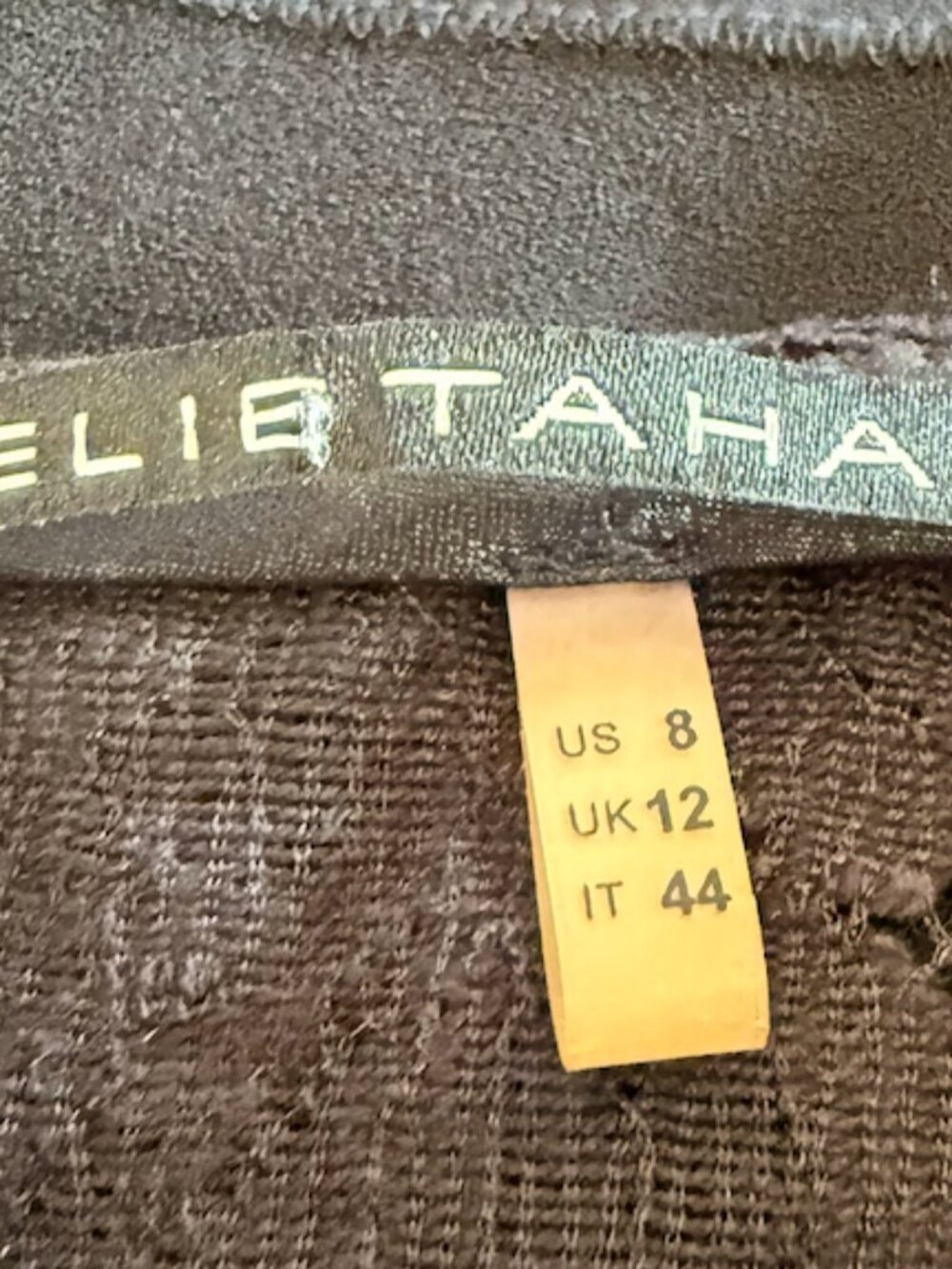 Elie Tahari Black Lace Sheath Dress Size 8 Elegant Cocktail Career - Picture 5 of 5